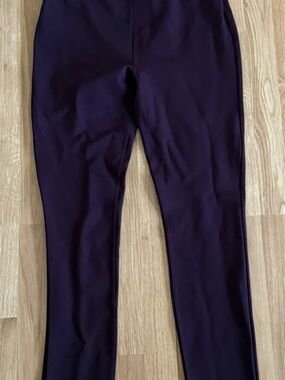 EUC Women’s Spanx High Rise The Perfect Pant - Ponte Knit - Burgundy - XLT